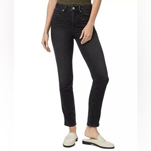 PAIGE Gemma High Rise Slim Jeans in Black Lotus
